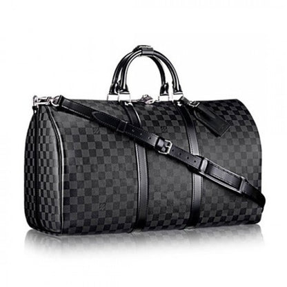 N41413 Keepall Bandouliere 55 Duffel Bag Damier Graphite Canvas