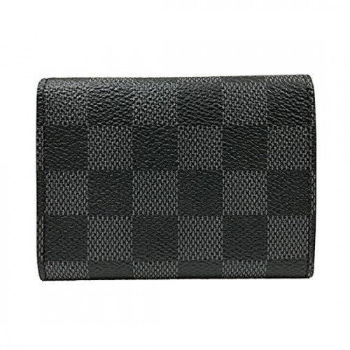 N63338 Enveloppe Carte De Visite Damier Graphite Canvas