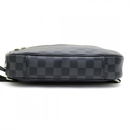 N41289 Ambler Hip Pack Damier Graphite Canvas