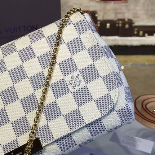 N41275 Favorite MM Damier Azur Canvas