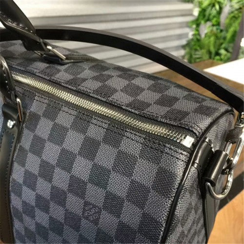 N41418 Keepall Bandouliere 45 Duffel Bag Damier Graphite Canvas