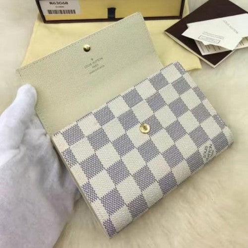 N63068 Alexandra Wallet Damier Azur Canvas