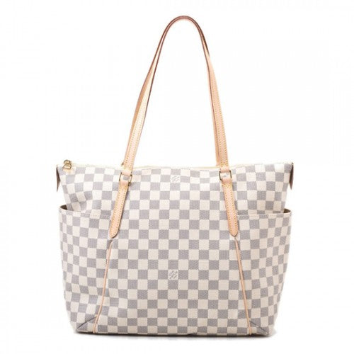 N41279 Totally MM Shoulder Bag Damier Azur Canvas