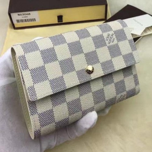 N63068 Alexandra Wallet Damier Azur Canvas