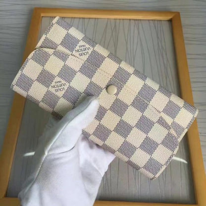 N63546 Emilie Wallet Damier Azur Canvas