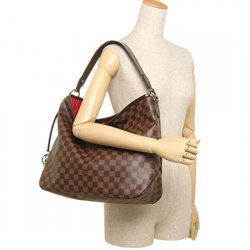 N41460 Delightful MM Hobo Bag Damier Ebene Canvas