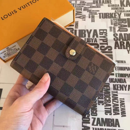 R20700 Small Ring Agenda Cover Damier Ebene Canvas