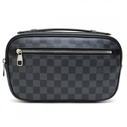 N41289 Ambler Hip Pack Damier Graphite Canvas