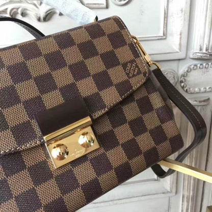 N53000 Croisette Crossbody Bag Damier Ebene Canvas