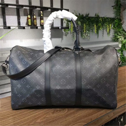 M40569 Keepall Bandouliere 45 Duffel Bag Monogram Eclipse Canvas