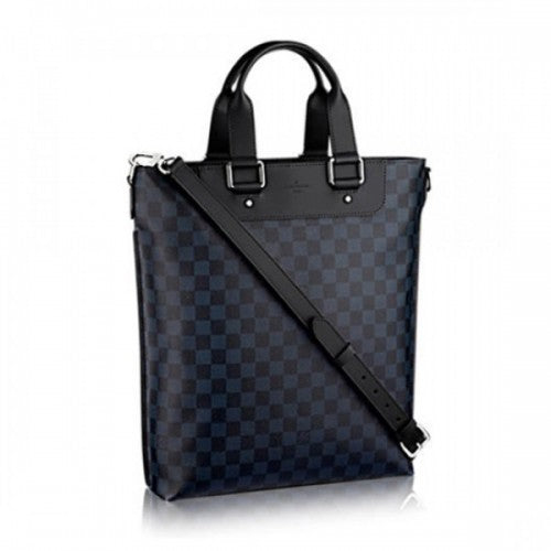 N42223 Cabas Jour Briefcase Damier Cobalt Canvas