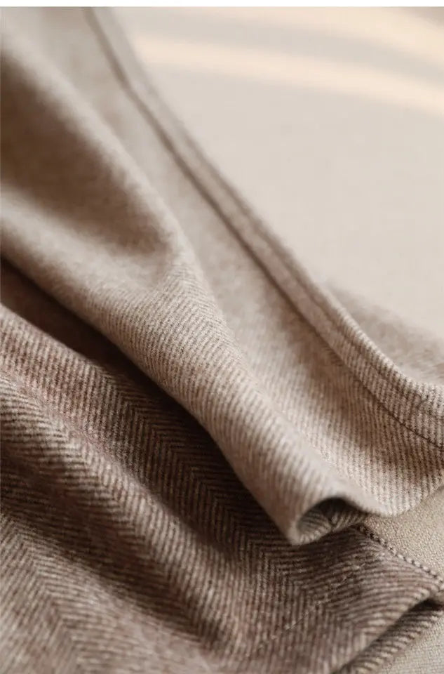 Woolen Pants Women's Harem Pencil Pants Autumn Winter High Waisted