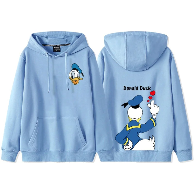 Anime Cartoon Disney Donald Duck Daisy Duck Couple Hooded