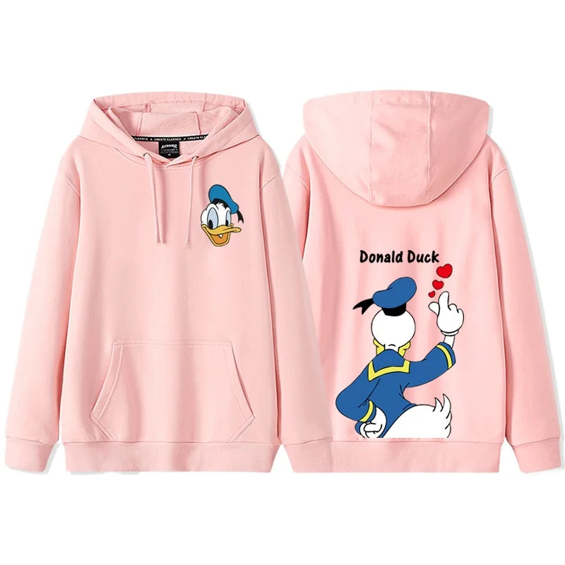 Anime Cartoon Disney Donald Duck Daisy Duck Couple Hooded