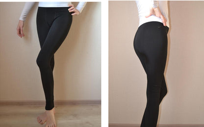 Women Winter Leggings Warm Leggins  Stretchy Black Leggings