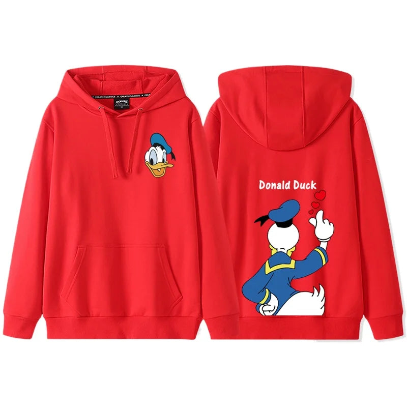 Anime Cartoon Disney Donald Duck Daisy Duck Couple Hooded