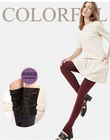 Women Winter Leggings Warm Leggins  Stretchy Black Leggings