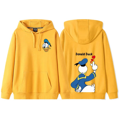 Anime Cartoon Disney Donald Duck Daisy Duck Couple Hooded