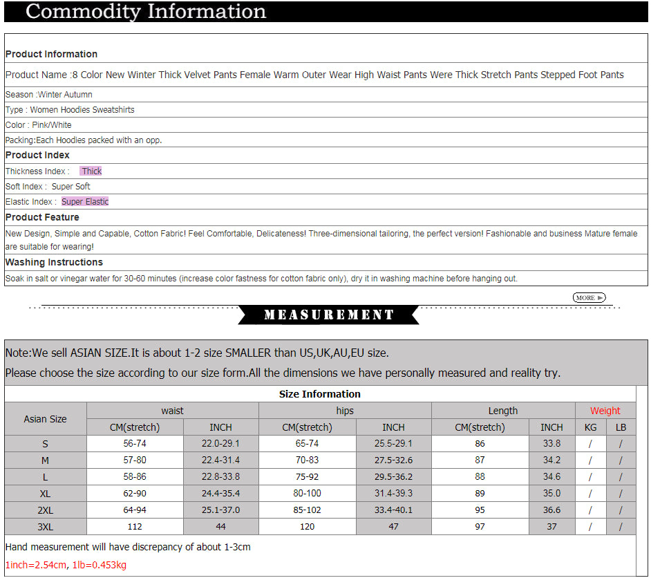 Women Winter Leggings Warm Leggins  Stretchy Black Leggings