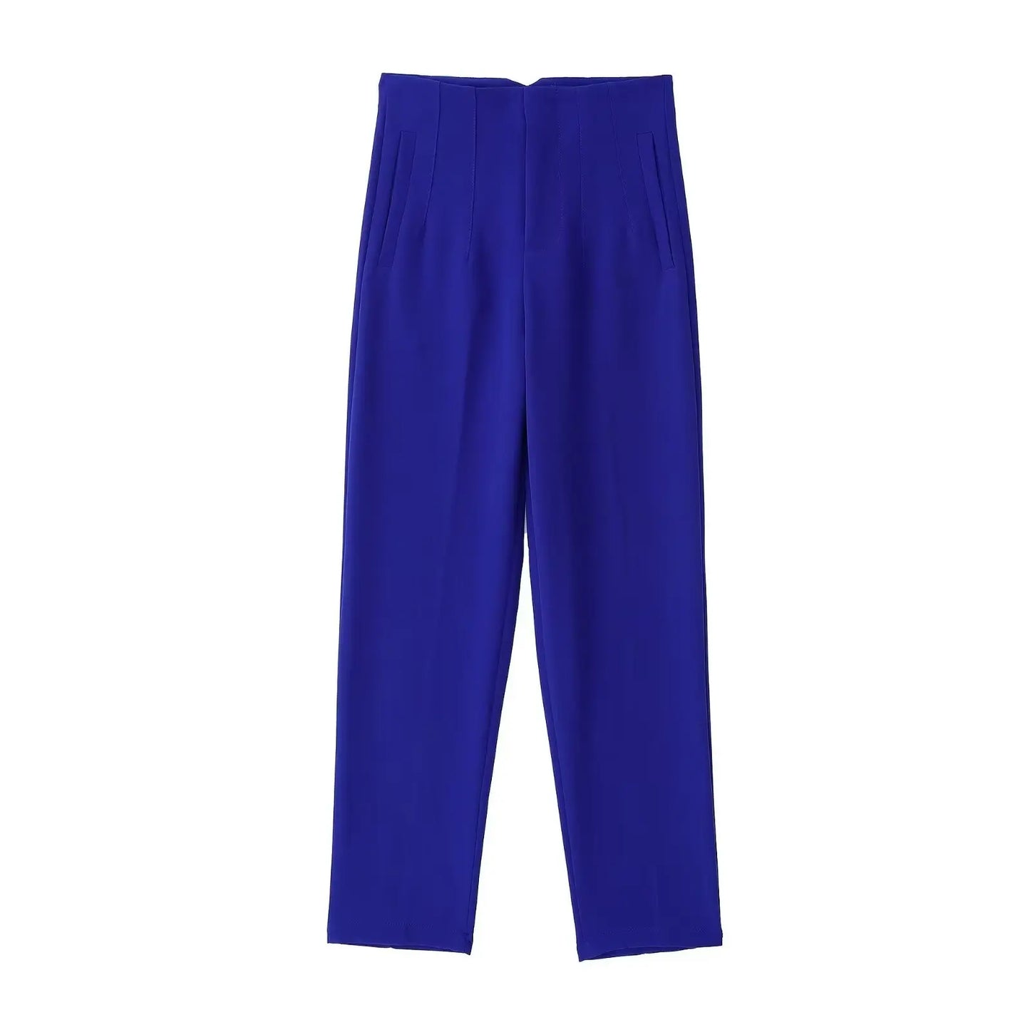 Women Fashion Straight Pants High Waist Female Chic Lady