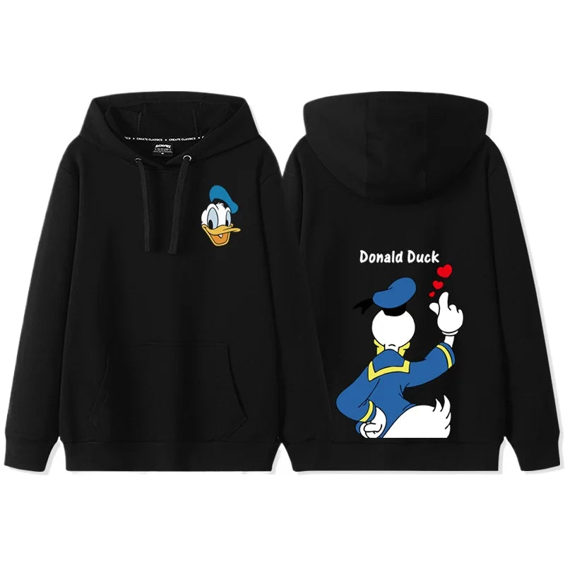 Anime Cartoon Disney Donald Duck Daisy Duck Couple Hooded