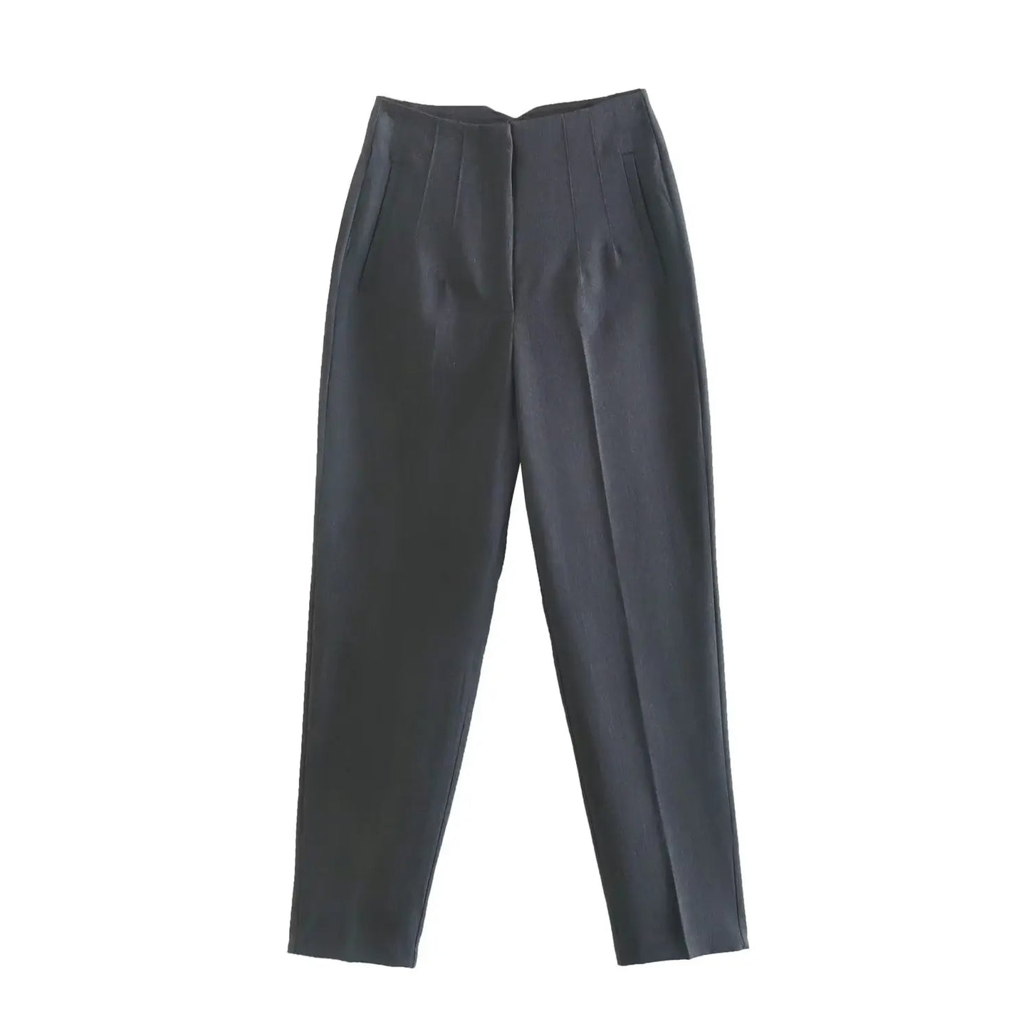 Women Fashion Straight Pants High Waist Female Chic Lady