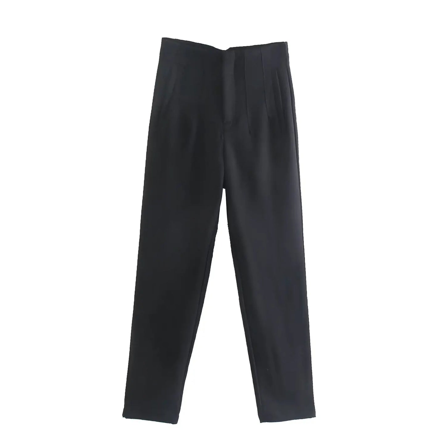 Women Fashion Straight Pants High Waist Female Chic Lady