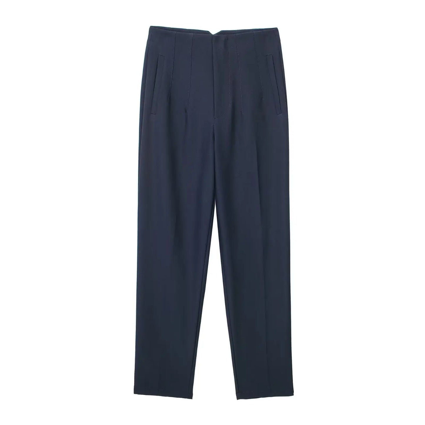 Women Fashion Straight Pants High Waist Female Chic Lady