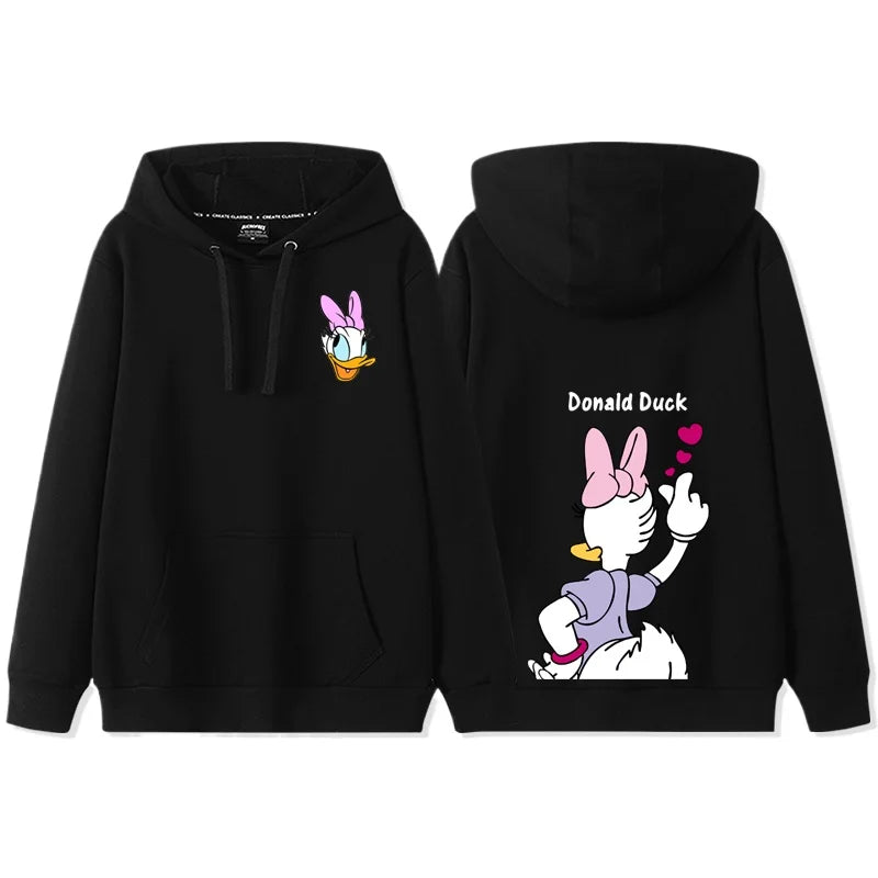 Anime Cartoon Disney Donald Duck Daisy Duck Couple Hooded