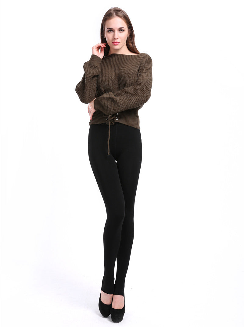 Women Winter Leggings Warm Leggins  Stretchy Black Leggings