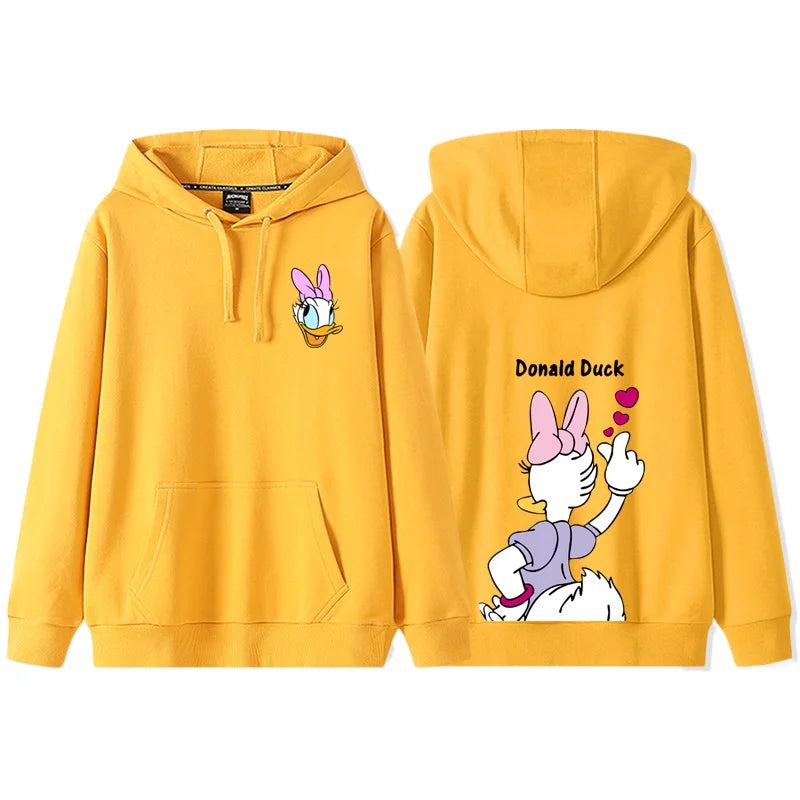 Anime Cartoon Disney Donald Duck Daisy Duck Couple Hooded