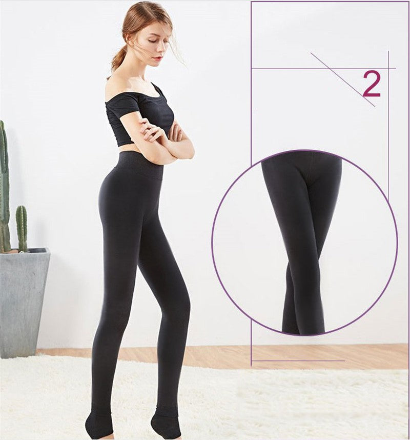Women Winter Leggings Warm Leggins  Stretchy Black Leggings