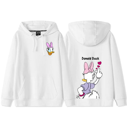 Anime Cartoon Disney Donald Duck Daisy Duck Couple Hooded