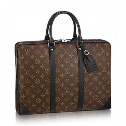 M40225 Porte-Documents Voyage Briefcase Monogram Macassar Canvas