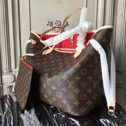 M41177 Neverfull MM Shoulder Bag Monogram Canvas