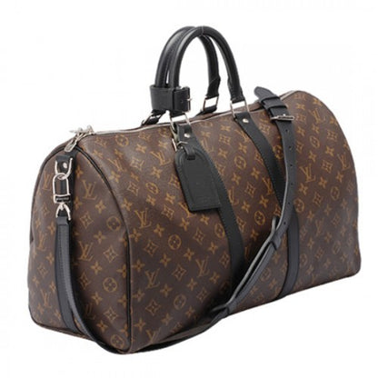 M56711 Keepall Bandouliere 45 Duffel Bag Monogram Macassar Canvas