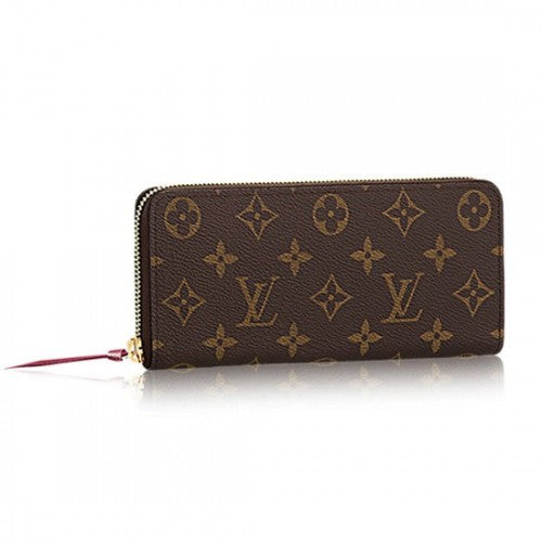 M60742 Clemence Wallet Monogram Canvas