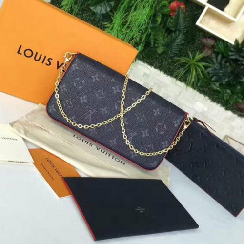 M64099 Pochette Felicie Chain Wallet Monogram Empreinte Leather