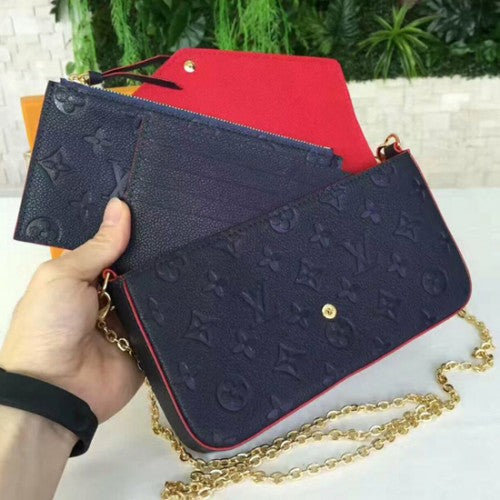 M64099 Pochette Felicie Chain Wallet Monogram Empreinte Leather