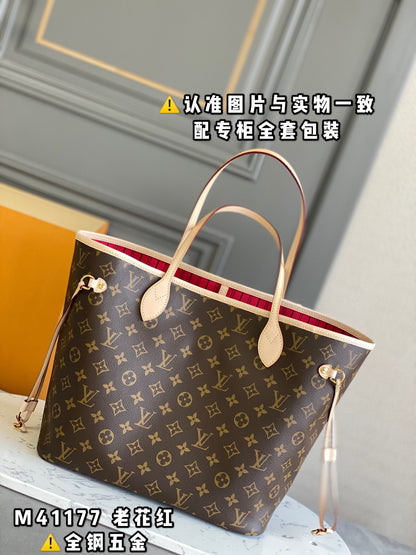 M41178 Neverfull MM Shoulder Bag Monogram Canvas Bag. MM/GM