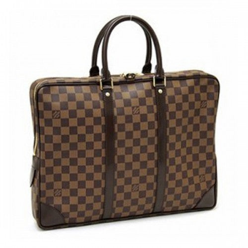 N41124 Porte-Documents Voyage Briefcase Damier Ebene Canvas