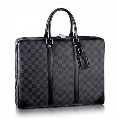 N41125 Porte-Documents Voyage Briefcase Damier Graphite Canvas