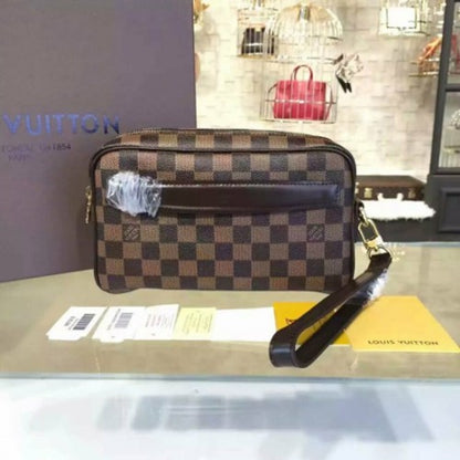 N41219 Saint Paul Clutch Damier Ebene Canvas