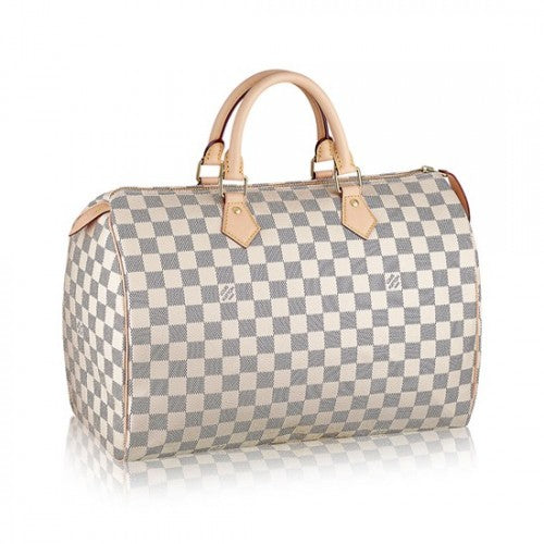 N41369 Speedy 35 Tote Bag Damier Azur Canvas