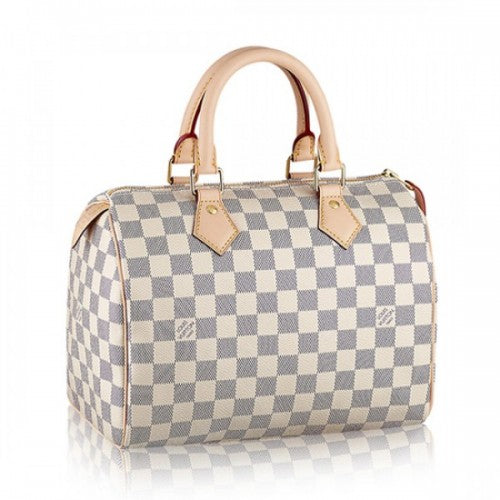 N41371 Speedy 25 Tote Bag Damier Azur Canvas