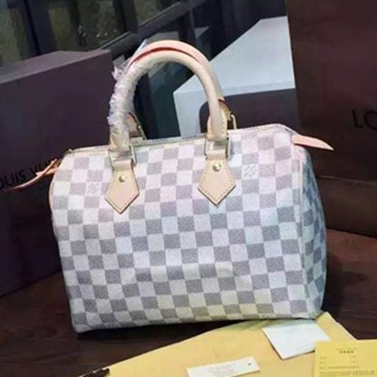 N41371 Speedy 25 Tote Bag Damier Azur Canvas