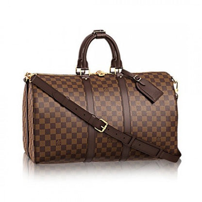 M41418 Keepall Bandouliere 45 Duffel Bag Damier Ebene Canvas