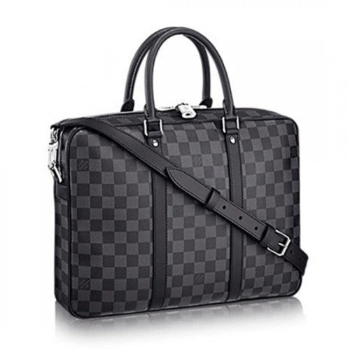 N41478 Porte-Documents Voyage PM Briefcase Damier Graphite Canvas