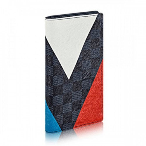 N41593 Brazza Wallet Regatta Damier Cobalt Canvas