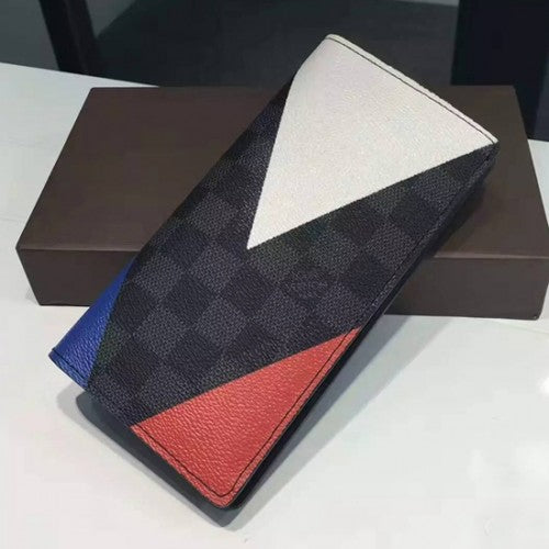 N41593 Brazza Wallet Regatta Damier Cobalt Canvas